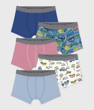 BOY'S ORGANIC COTTON BOXERS - 5-PACK