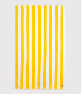 COTTON TERRY BEACH TOWEL WITH STRIPES