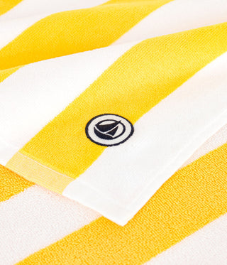COTTON TERRY BEACH TOWEL WITH STRIPES