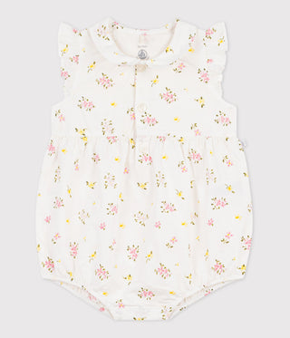 BABY GIRL'S ORGANIC COTTON ROMPERS