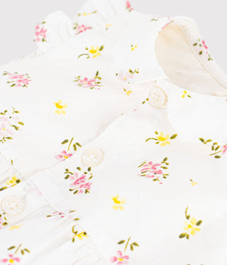 BABY GIRL'S ORGANIC COTTON ROMPERS