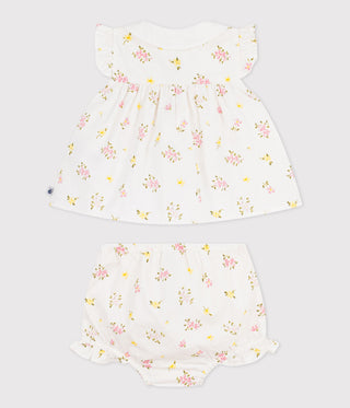 BABY GIRL'S ORGANIC COTTON BLOUSE AND SHORTS 2-PC SET