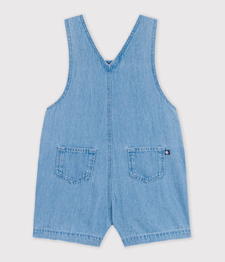 BABY BOY'S LIGHTWEIGHT ORGANIC COTTON DENIM DUNGAREES