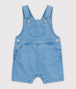 BABY BOY'S LIGHTWEIGHT ORGANIC COTTON DENIM DUNGAREES