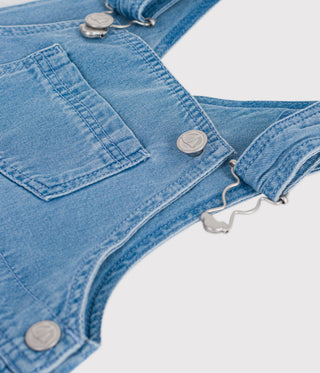 BABY BOY'S LIGHTWEIGHT ORGANIC COTTON DENIM DUNGAREES