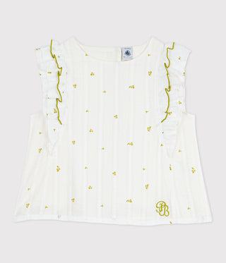 GIRL'S COTTON BLOUSE IN FLORAL PRINT