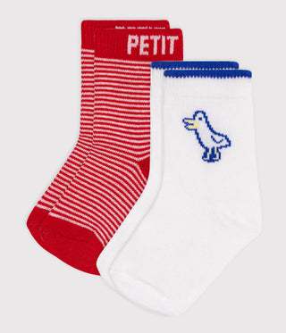 BABY UNISEX COTTON JERSEY SOCKS - 2-PACK