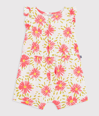 BABY GIRL'S ORGANIC COTTON ROMPERS