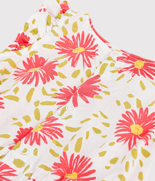 BABY GIRL'S ORGANIC COTTON ROMPERS