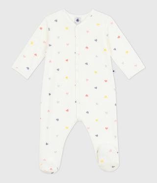BABY UNISEX ORGANIC COTTON FOOTED SLEEPSUIT