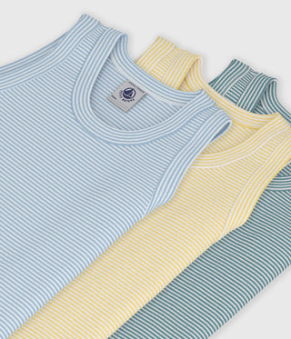 BOY'S' ORGANIC COTTON SINGLETS - 3-PACK