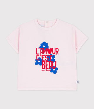 BABY GIRL'S ORGANIC COTTON T-SHIRT
