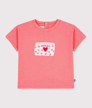 BABY GIRL'S ORGANIC COTTON T-SHIRT