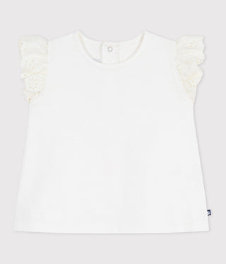 BABY GIRL'S LIGHTWEIGHT COTTON JERSEY T-SHIRT