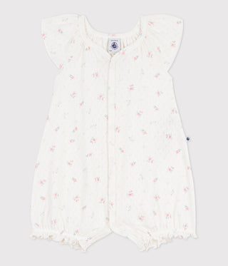 BABY GIRL'S ORGANIC COTTON ROMPERS