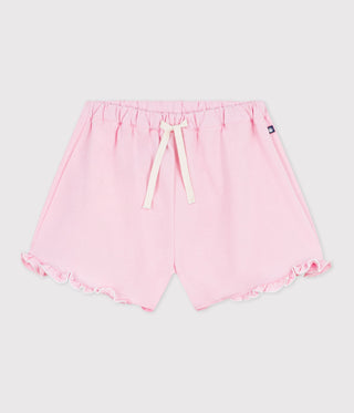 GIRL'S ORGANIC COTTON JERSEY SHORTS