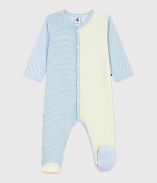 BABY UNISEX ORGANIC COTTON FOOTED SLEEPSUIT