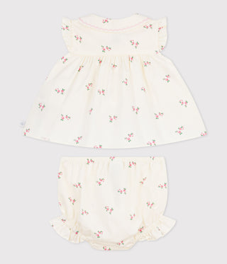 BABY GIRL'S ORGANIC COTTON BLOUSE AND SHORTS 2-PC SET