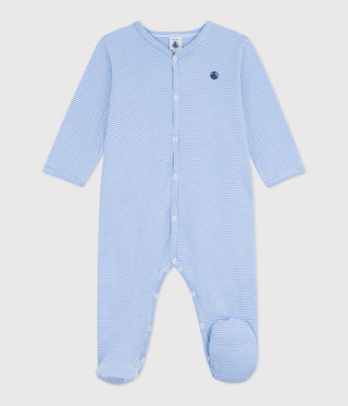 BABY UNISEX ORGANIC COTTON FOOTED SLEEPSUIT