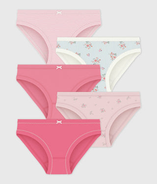 GIRL'S ORGANIC COTTON PANTIES - 5-PACK