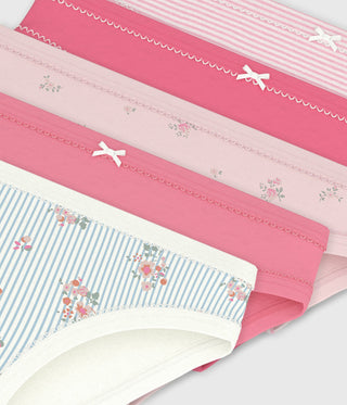 GIRL'S ORGANIC COTTON PANTIES - 5-PACK