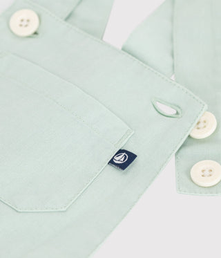 BABY BOY'S COTTON AND LINEN DUNGAREES