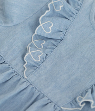 BABY GIRL'S ORGANIC COTTON LIGHTWEIGHT DENIM DRESS