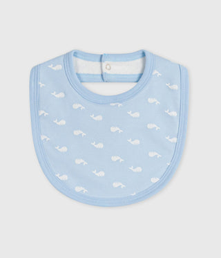 NEWBORN BABY BOY'S ORGANIC COTTON BIB