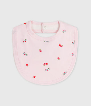 NEWBORN BABY GIRL'S ORGANIC COTTON BIB