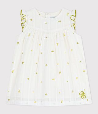 BABY GIRL'S ORGANIC COTTON POPLIN DRESS