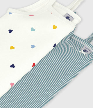 GIRL'S ORGANIC COTTON TANK TOPS - 2-PACK