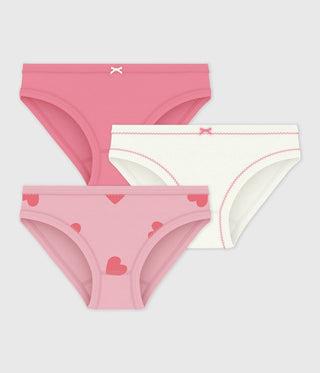 GIRL'S ORGANIC COTTON PANTIES - 3-PACK