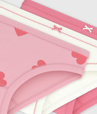 GIRL'S ORGANIC COTTON PANTIES - 3-PACK