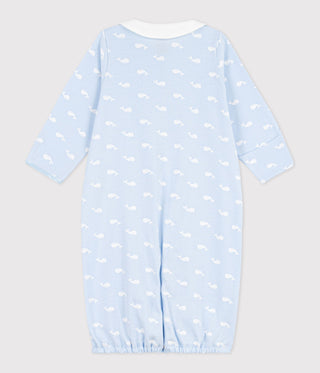 NEWBORN BABY UNISEX ORGANIC COTTON FOOTLESS SLEEPSUIT AND SLEEPING BAG (2-IN-1 USE)