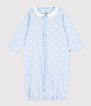 NEWBORN BABY UNISEX ORGANIC COTTON FOOTLESS SLEEPSUIT AND SLEEPING BAG (2-IN-1 USE)
