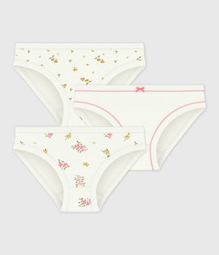 GIRL'S ORGANIC COTTON PANTIES - 3-PACK
