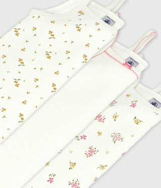 GIRL'S ORGANIC COTTON TANK TOPS - 3-PACK