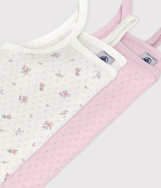 GIRL'S ORGANIC COTTON TANK TOPS - 2-PACK