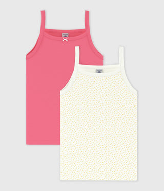 GIRL'S ORGANIC COTTON TANK TOPS - 2-PACK