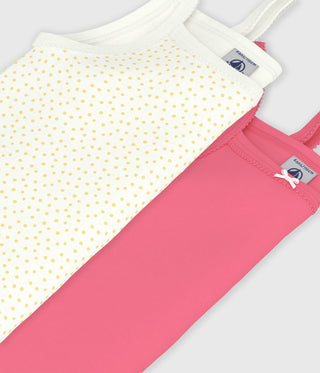 GIRL'S ORGANIC COTTON TANK TOPS - 2-PACK
