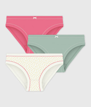 GIRL'S ORGANIC COTTON PANTIES - 3-PACK