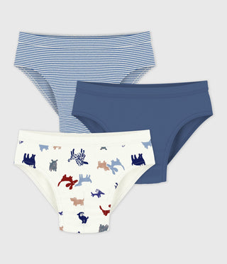 BOY'S ORGANIC COTTON BRIEFS - 3-PACK