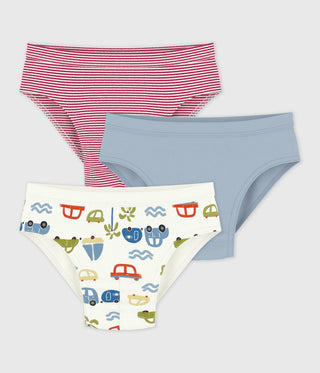 BOY'S ORGANIC COTTON BRIEFS - 3-PACK