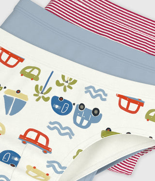 BOY'S ORGANIC COTTON BRIEFS - 3-PACK