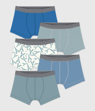 BOY'S ORGANIC COTTON BOXERS - 5-PACK