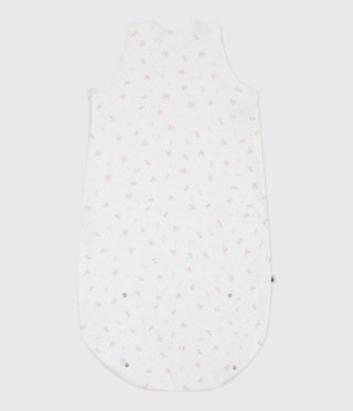 NEWBORN BABY GIRL'S ORGANIC COTTON SLEEPING BAG 0.5 TOG IN FLORAL PRINT