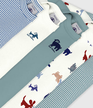 BABY BOY'S ORGANIC COTTON BODYSUIT - 5-PACK