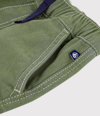 BOY'S ORGANIC COTTON LYOCELL DENIM CARGO BERMUDA SHORTS