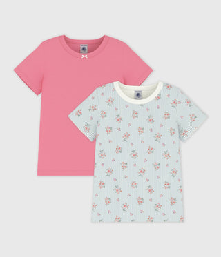 GIRL'S ORGANIC COTTON T-SHIRTS - 2-PACK