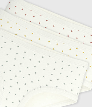 GIRL'S ORGANIC COTTON PANTIES - 3-PACK